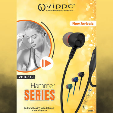 Vippo VHB-319 Hammer Series In-Ear Earphones with Mic | OGdeal